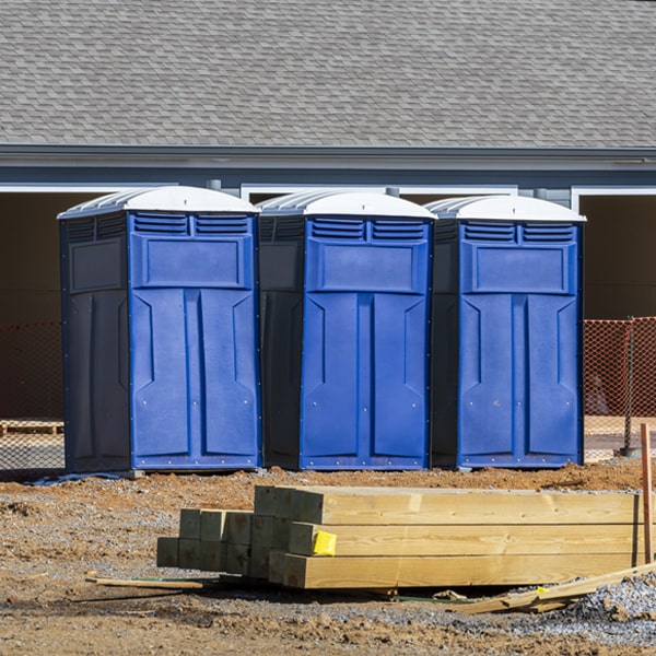 how often are the porta potties cleaned and serviced during a rental period in Weedville Pennsylvania